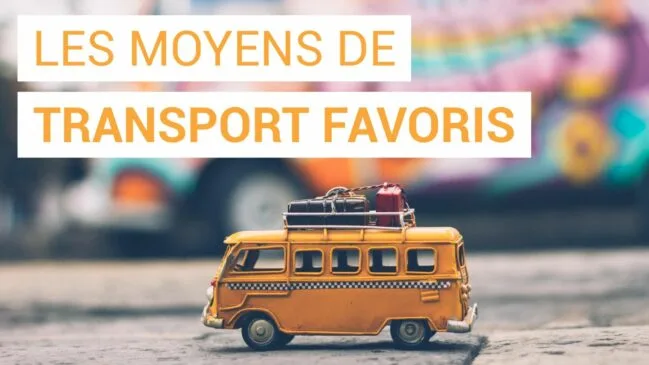 Les moyens de transport préférés des français